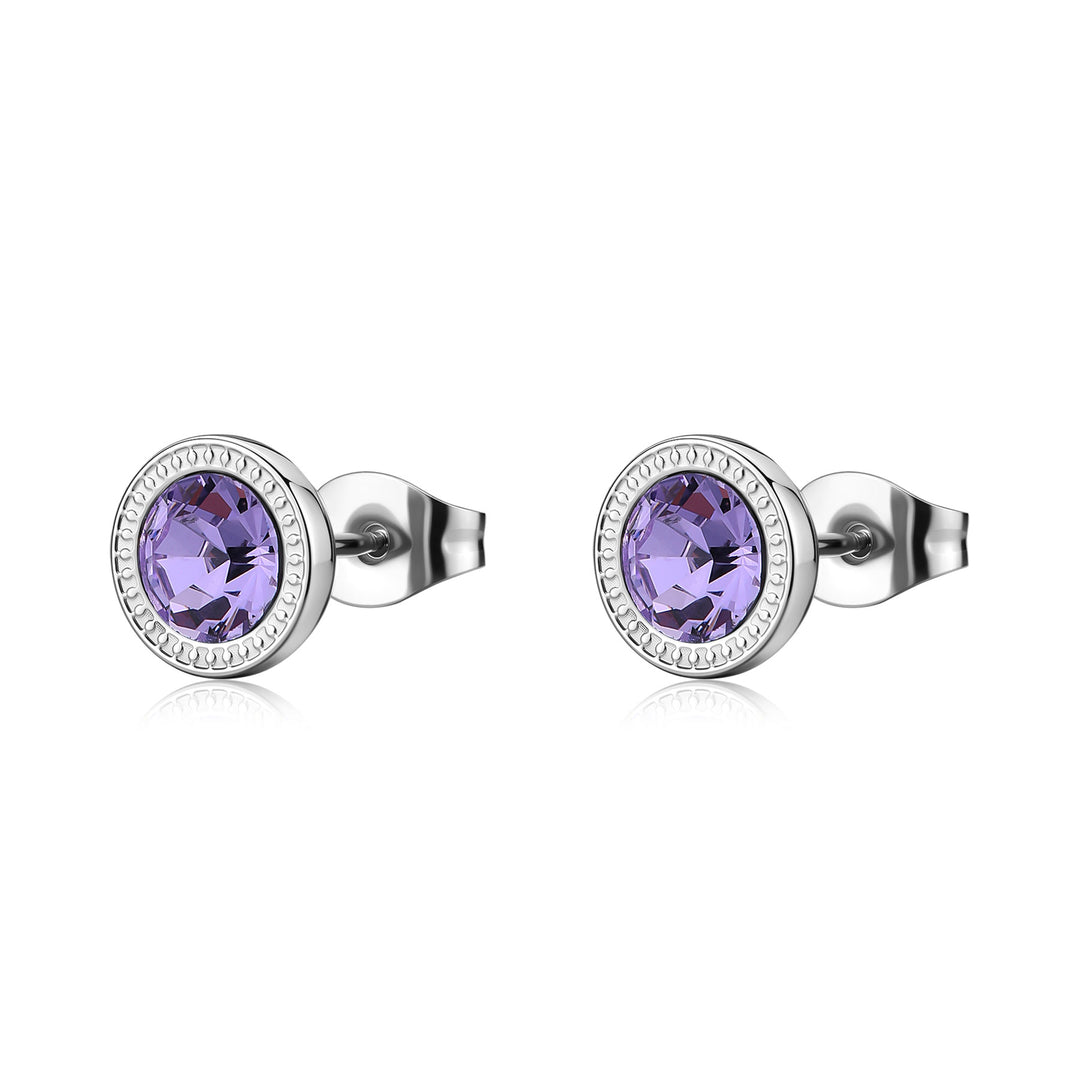 Orecchini S'Agapõ Lucky Light SKT68 cristallo viola-2b Gioielli
