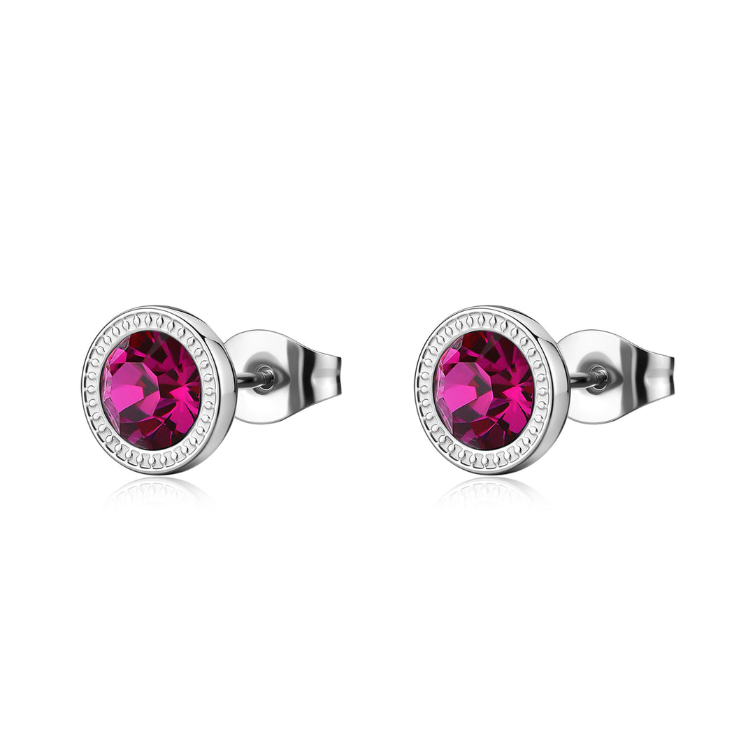 Orecchini S'Agapõ Lucky Light SKT69 cristallo fucsia-2b Gioielli