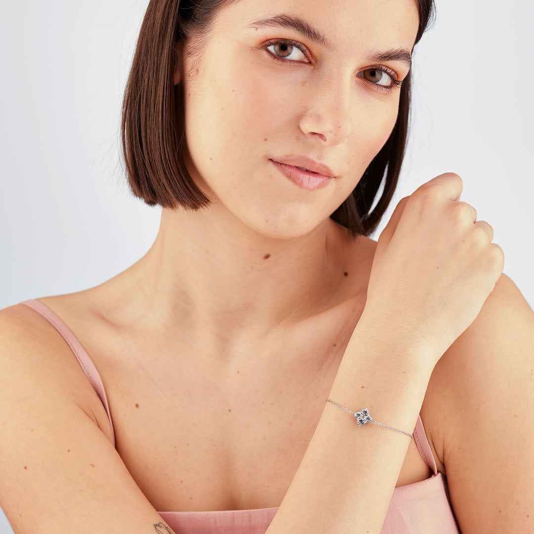 Bracciale S'Agapõ Gleam SLA13 cristalli centrali-2b Gioielli