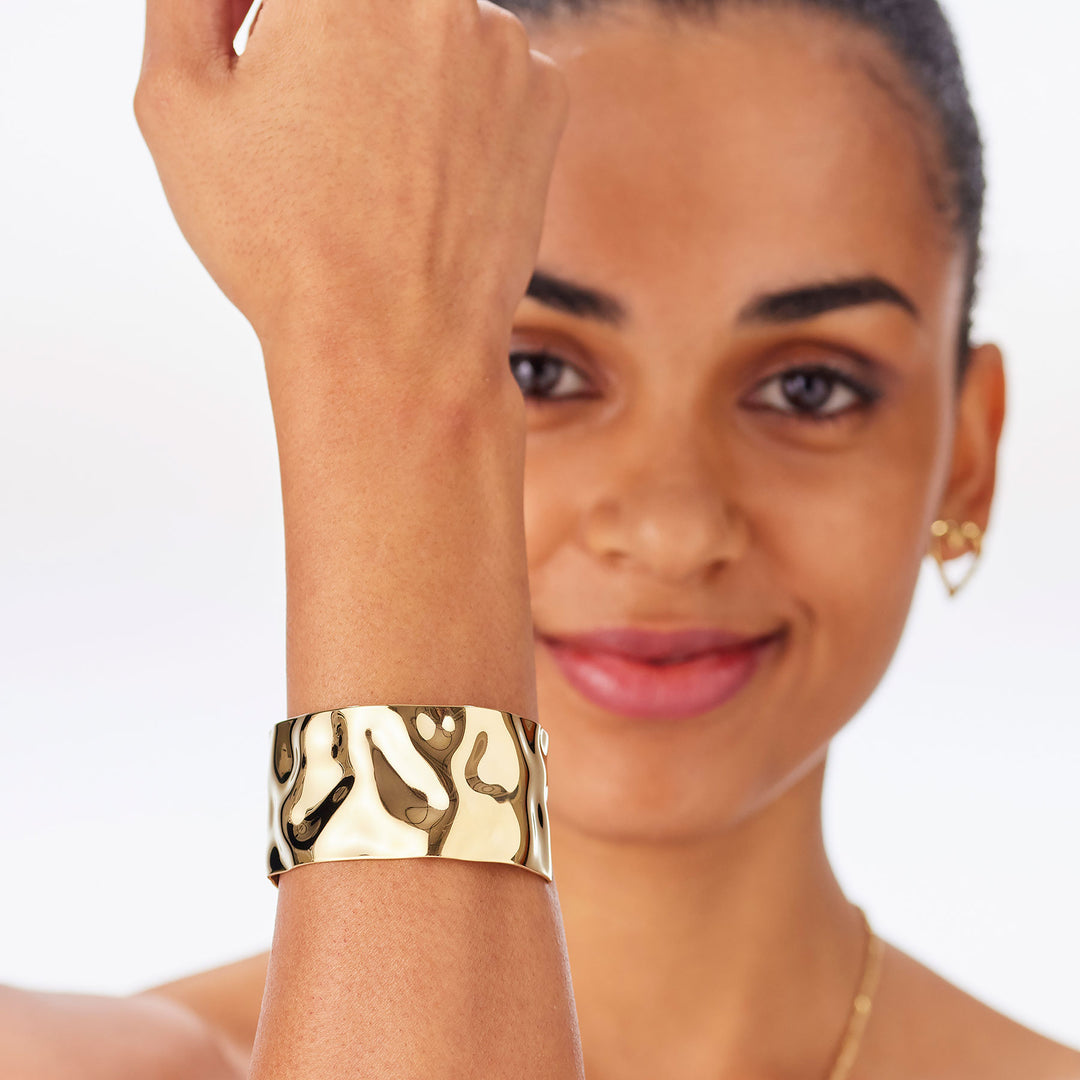 Bracciale S'Agapõ Emotion SMO14 rigido dorato-2b Gioielli