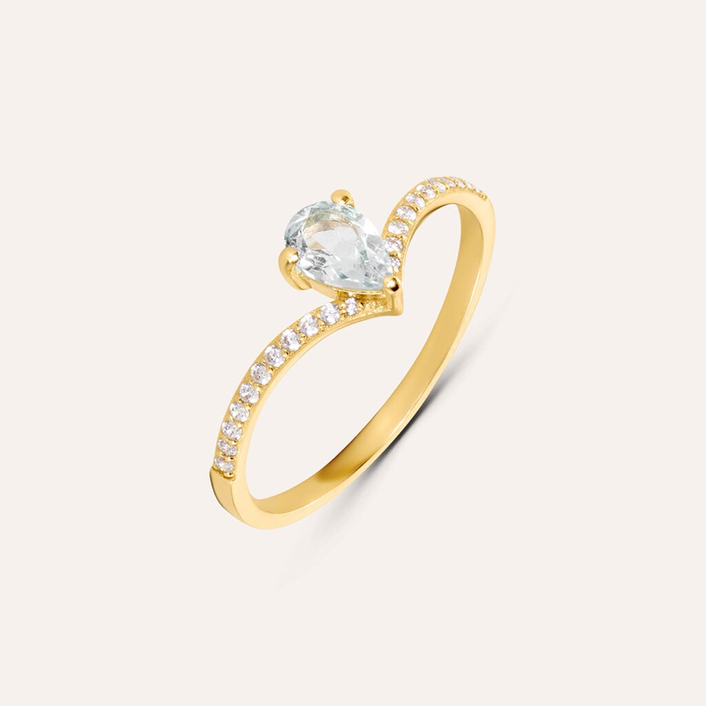 Anello Stroili Amélie 1437929 oro 9 kt e topazio – misura 12-2b Gioielli