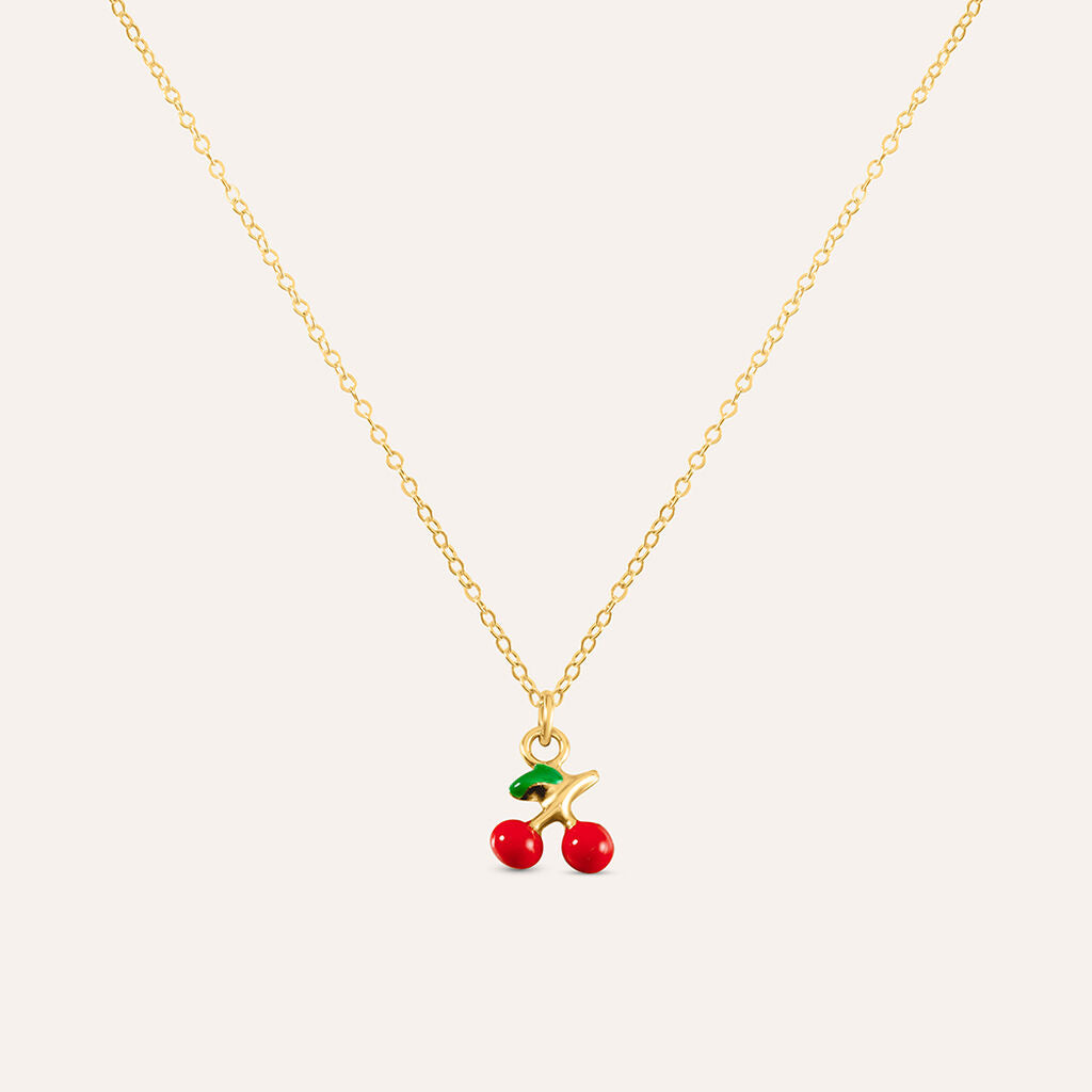 Collana Stroili Mon Petit Ciliegia oro giallo 9 kt bambina-2b Gioielli