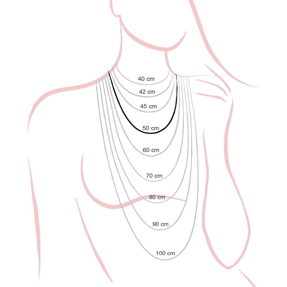 Collana Rosario in argento con sfere sfaccettate e croce pedente - Gioielli