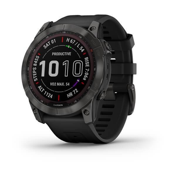 Orologio Garmin Fenix 7X 010-02541-11 Sapphire Solar Titanium Carbon Gray 51 mm smartwatch uomo-2b Gioielli