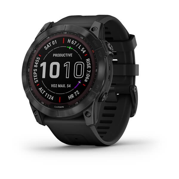 Orologio Garmin Fenix 7X 010-02541-23 Sapphire Solar Titanium Black 51 mm smartwatch-2b Gioielli