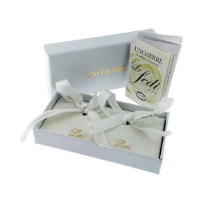 Fede UNOAERRE comoda 2,5mm quadra collezione Cerchi Di Luce in oro bianco 750-2b Gioielli