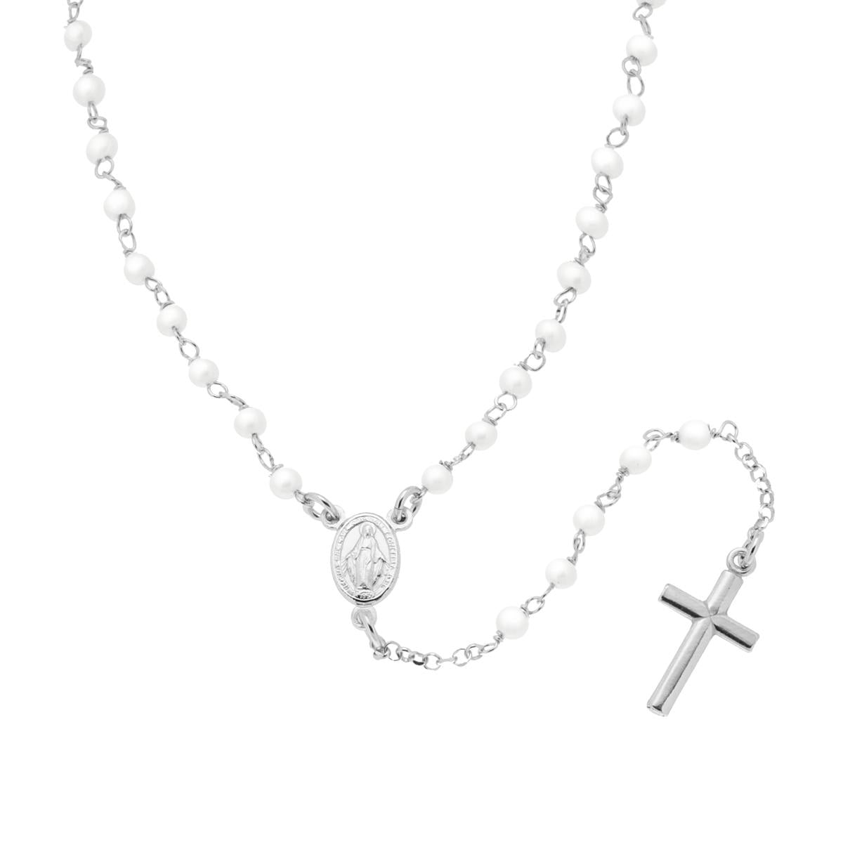 Collana argento rosario uomo donna - 2b Gioielli