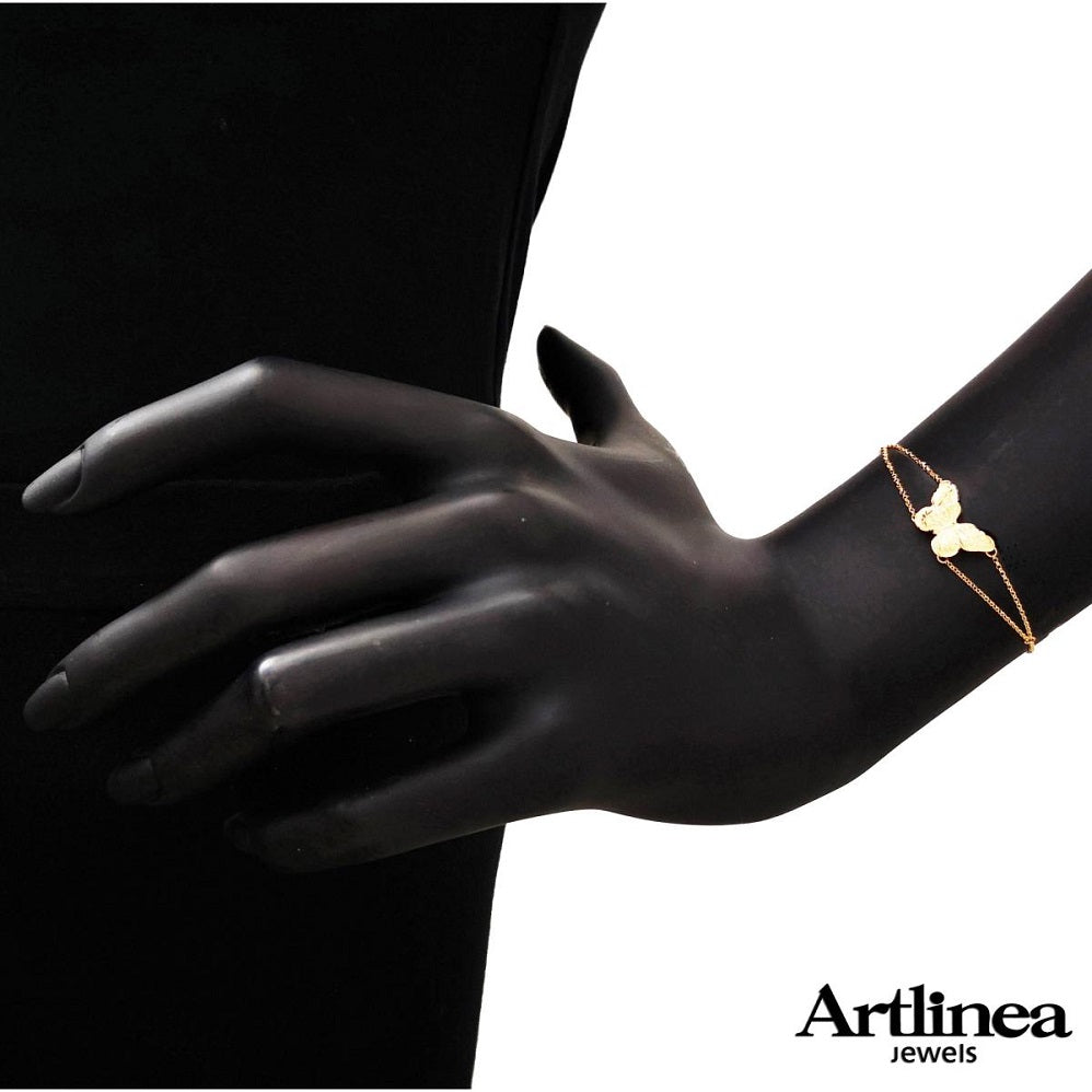 Bracciale Artlinea Spring Farfalla Oro 18kt-2b Gioielli