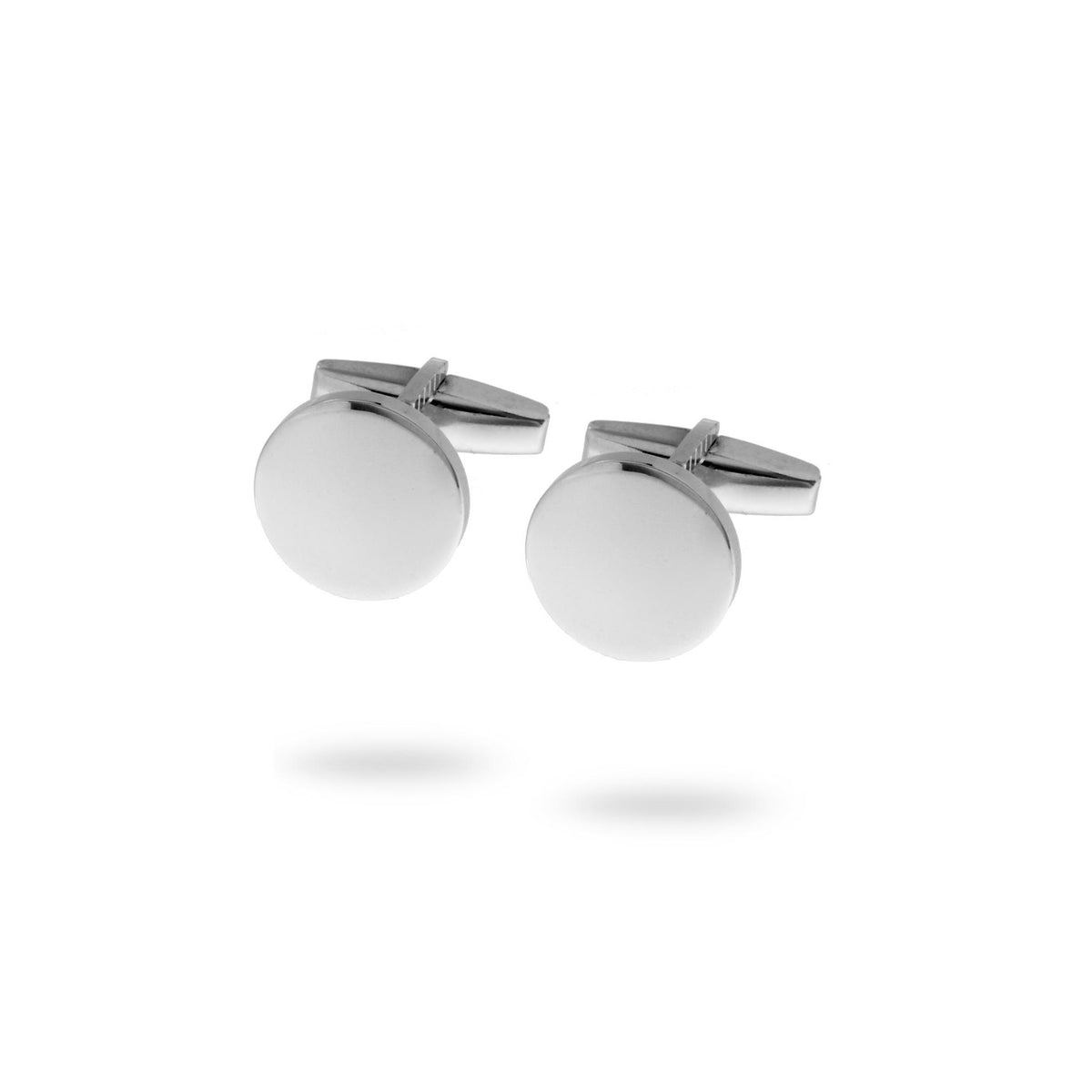 Gemelli argento tondi uomo-2b Gioielli