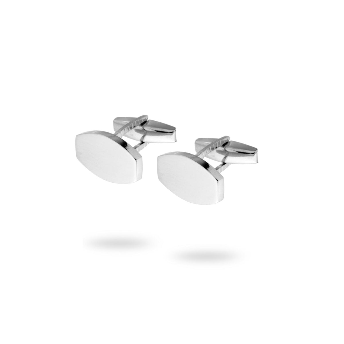 Gemelli argento ovali uomo-2b Gioielli