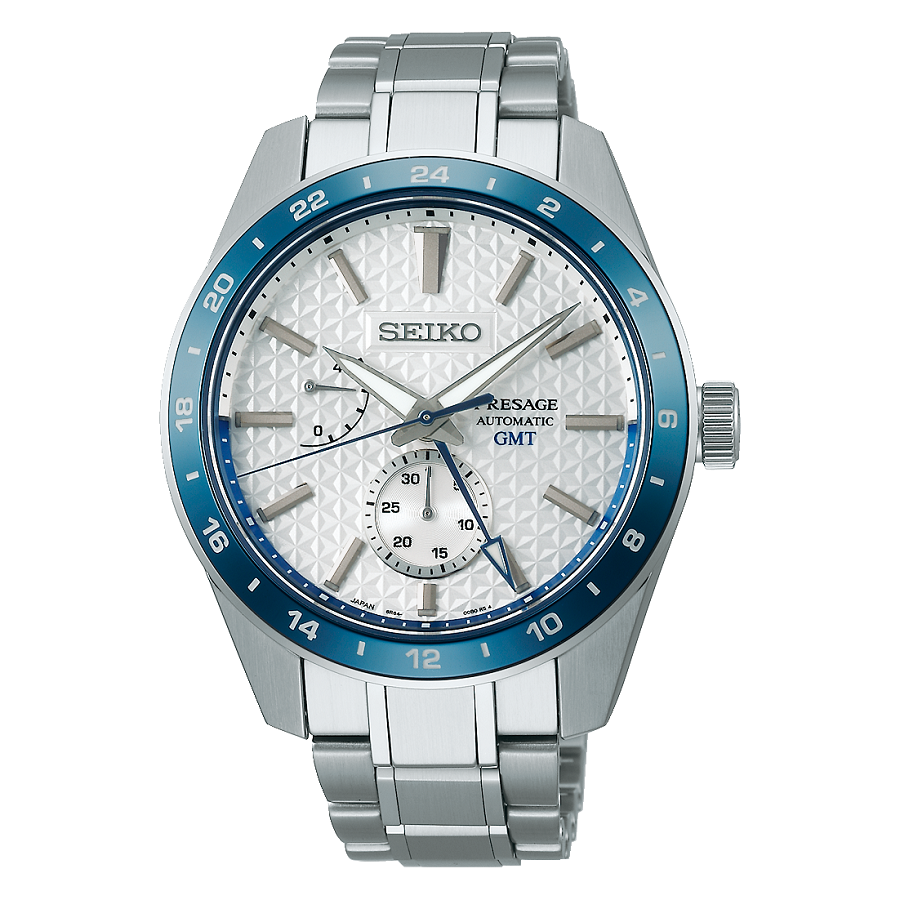 Orologio Seiko Presage SPB223J1 Sharp Edged GMT Limited Edition titanio-2b Gioielli