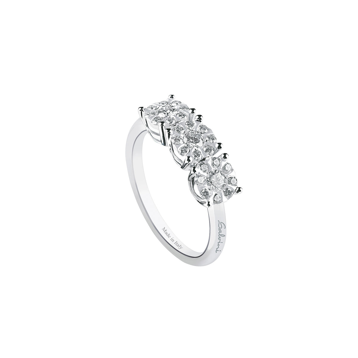 Anello Salvini Daphne oro bianco 18Kt Diamanti 0,51 Ct-2b Gioielli