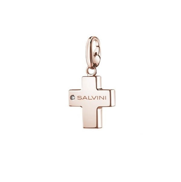 Ciondolo Salvini Charms of Love argento 925 croce Diamanti Ct 0,01-2b Gioielli