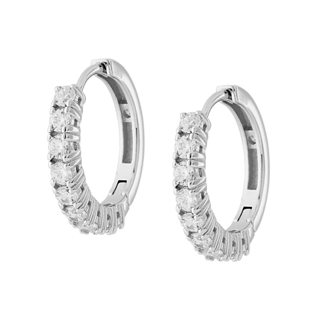 Orecchini argento con zirconi donna-2b Gioielli