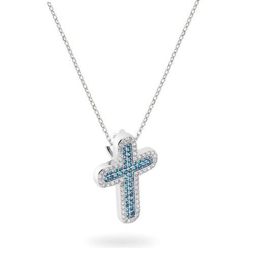 Collana argento croce donna-2b Gioielli