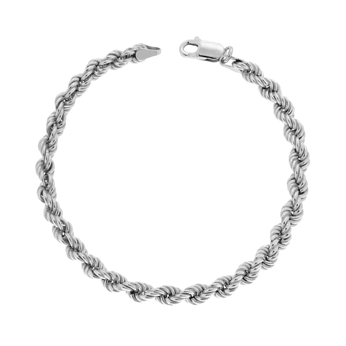 Bracciale argento catena corda donna-2b Gioielli