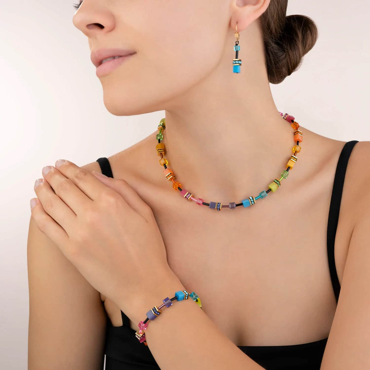 Collana Coeur de Lion Geocube 2838101573 Rainbow donna-2b Gioielli