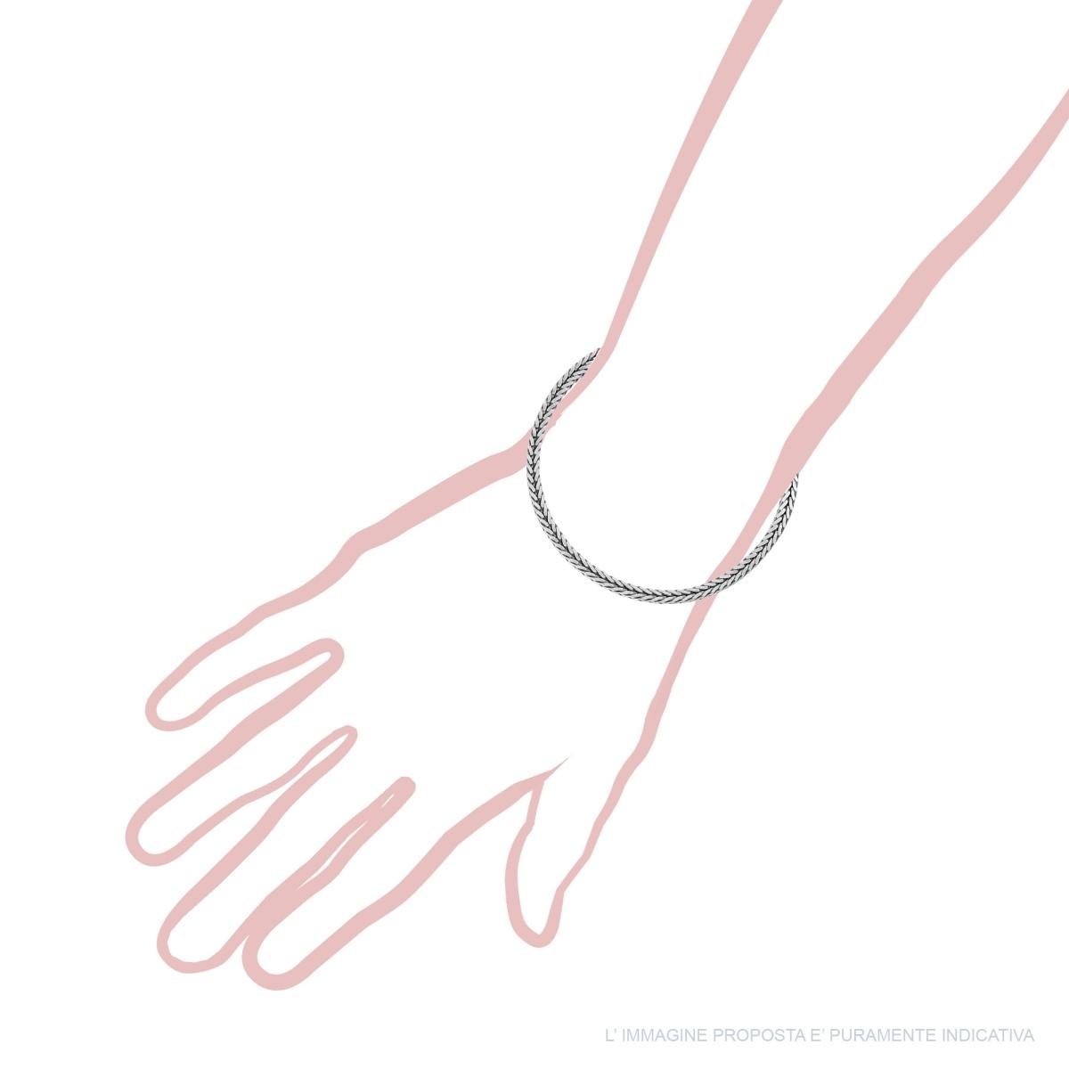 Bracciale argento catena franco uomo-2b Gioielli