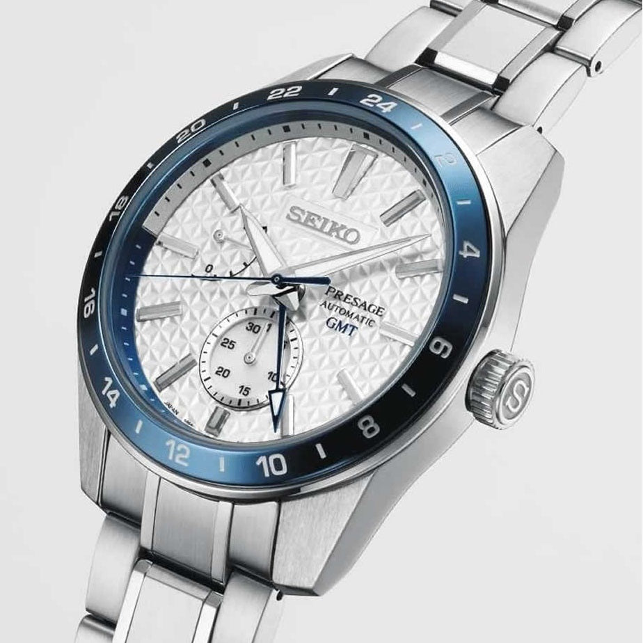Orologio Seiko Presage SPB223J1 Sharp Edged GMT Limited Edition titanio-2b Gioielli