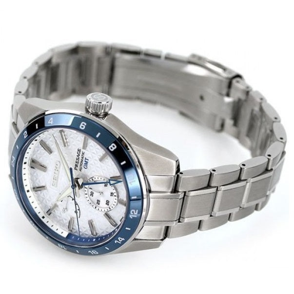 Orologio Seiko Presage SPB223J1 Sharp Edged GMT Limited Edition titanio-2b Gioielli