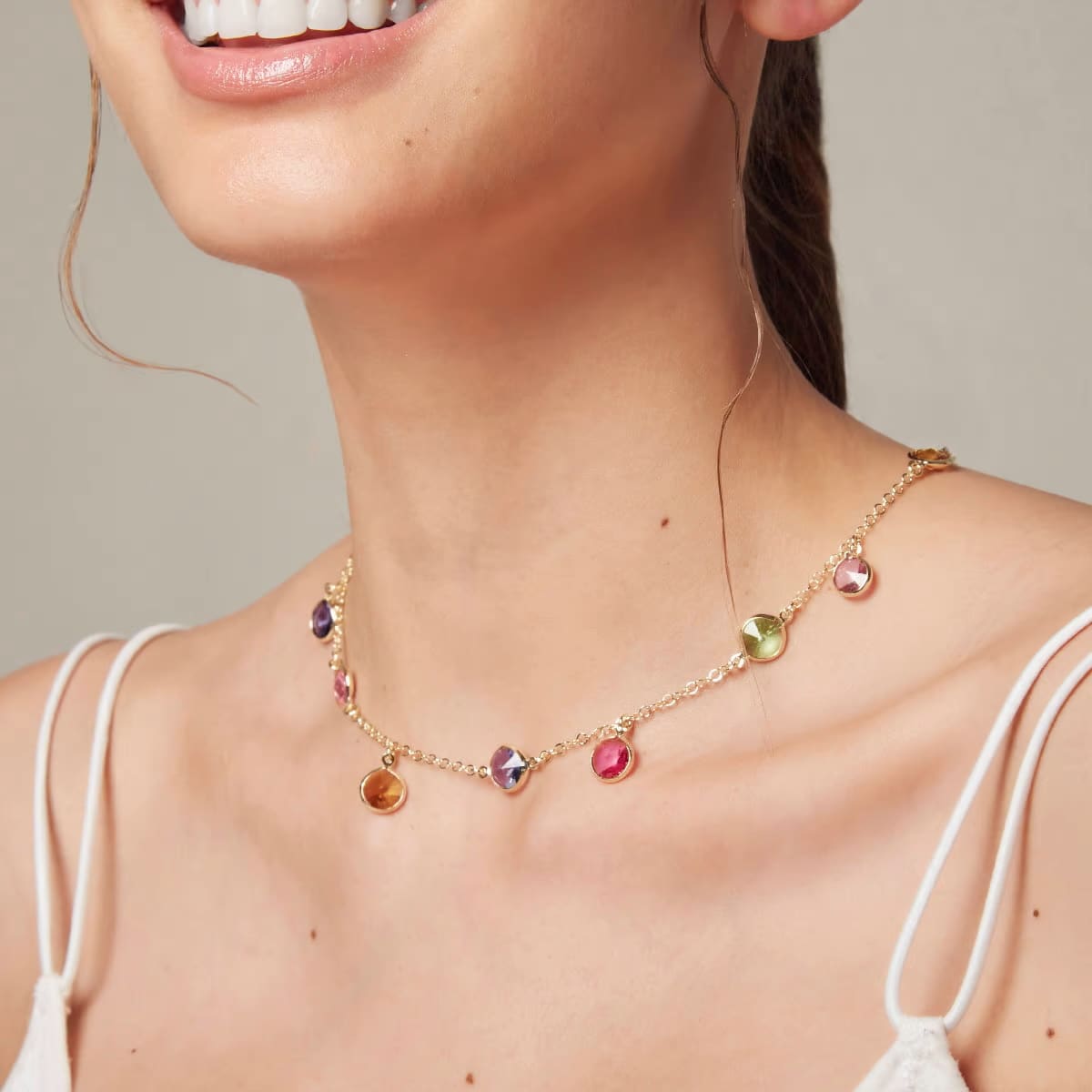 Collana Victoria Cruz Basic A3067-MDG argento donna-2b Gioielli