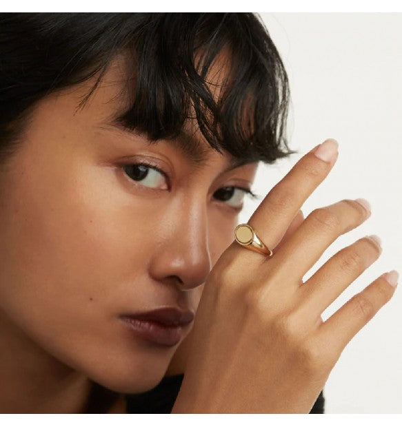 Anello PdPaola AN01-628-12 Essentials Stamp donna argento-2b Gioielli