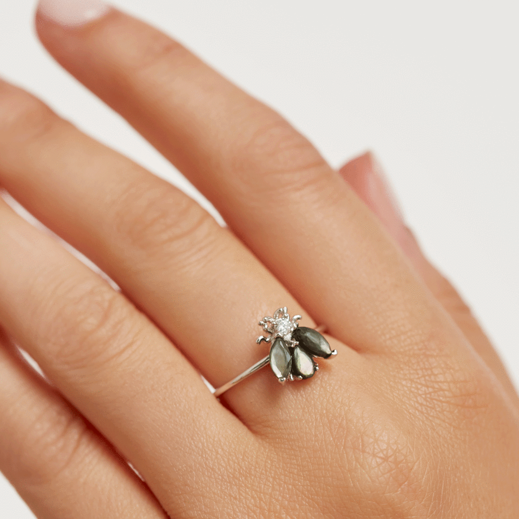 Anello PdPaola AN02-255-14 Zaza Collection misura 14 argento-2b Gioielli