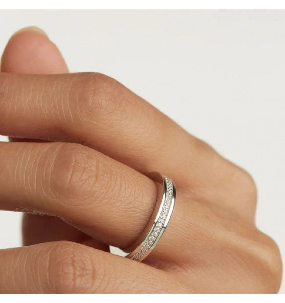 Anello PdPaola AN02-630-12 Essentials Infinity donna argento-2b Gioielli