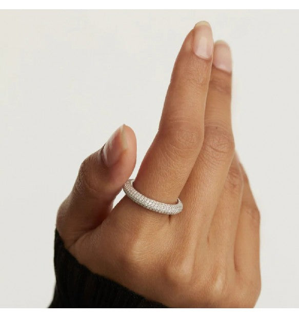 Anello PdPaola AN02-669-12 Essentials King donna argento-2b Gioielli