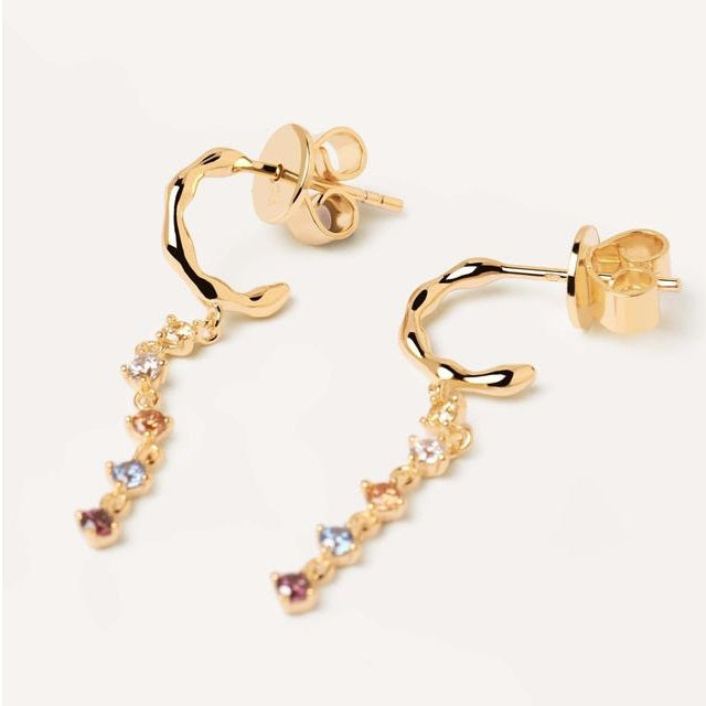 Orecchini PdPaola AR01-303-U Five Sage in argento 925 placcato oro 18 Kt-2b Gioielli