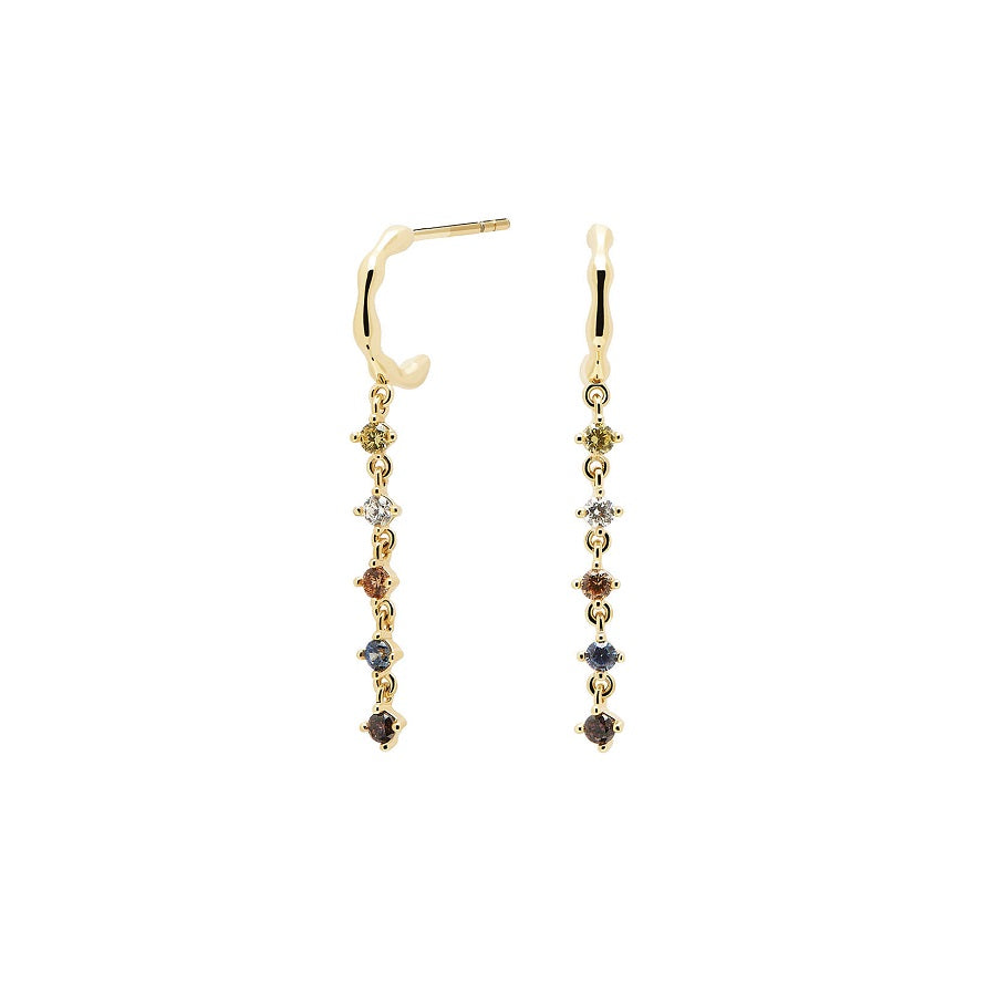 Orecchini PdPaola AR01-303-U Five Sage in argento 925 placcato oro 18 Kt-2b Gioielli