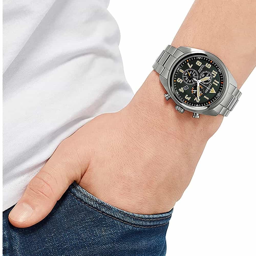 Orologio Citizen Super Titanio AT2480-81X cronografo uomo 43 mm