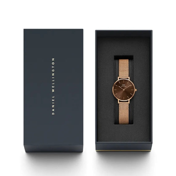Orologio DW Petite Amber DW00100476 rose gold 28 mm donna-2b Gioielli