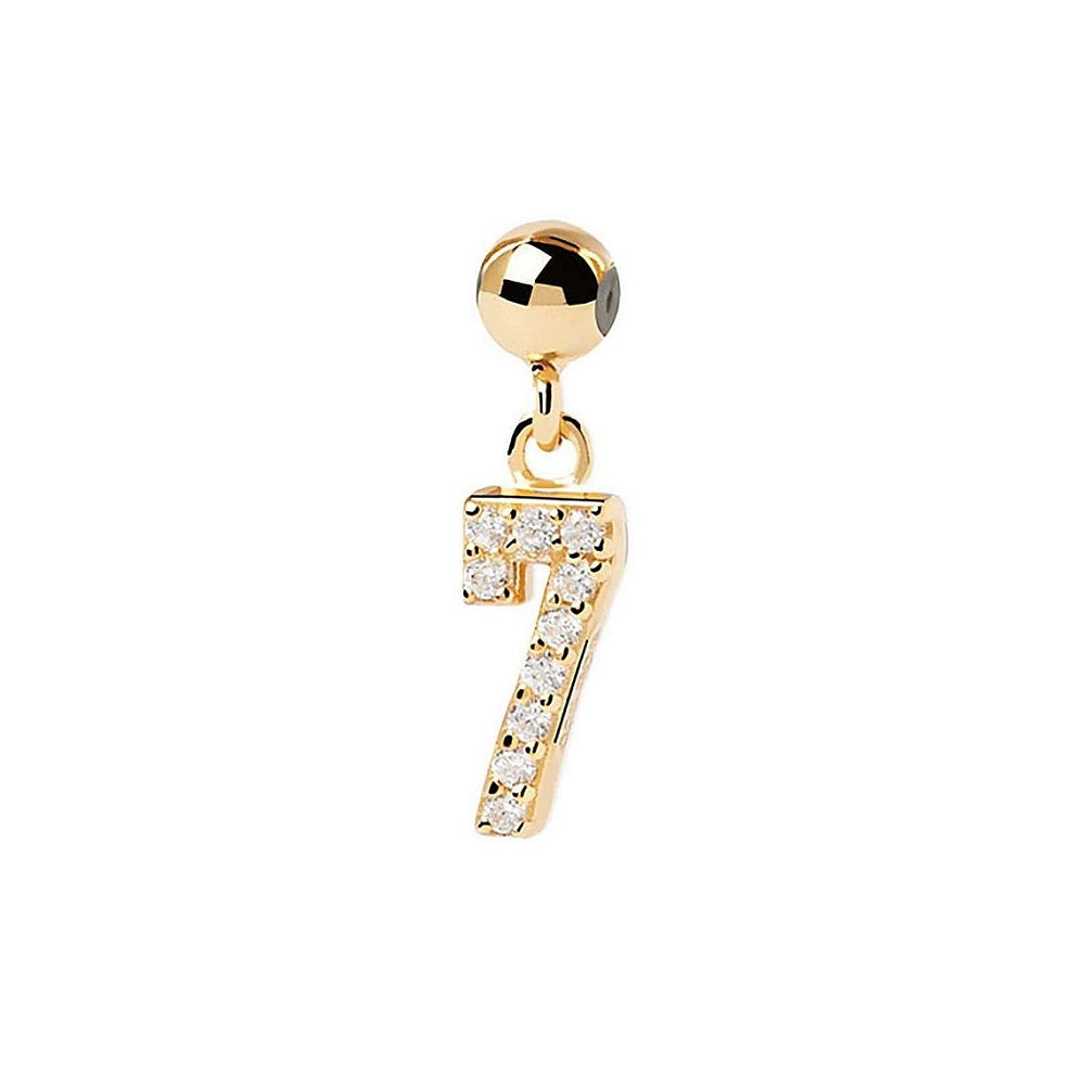 Passante Pdpaola Charms CH01-003-U Numero 7 donna-2b Gioielli