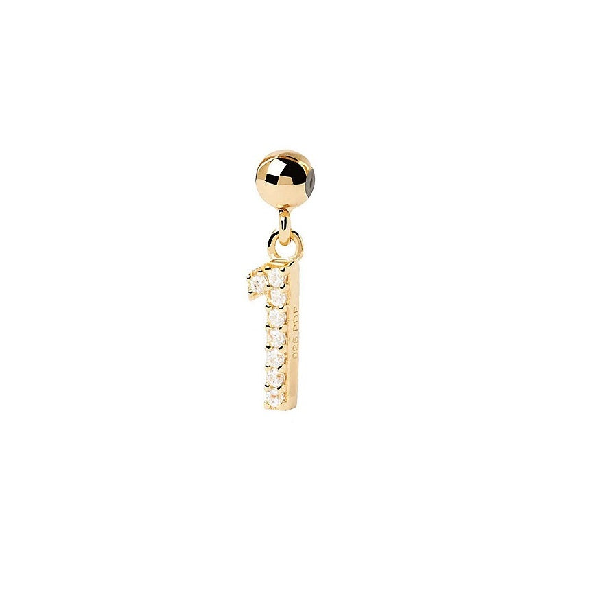 Passante Pdpaola Charms CH01-009-U Numero 1 donna-2b Gioielli