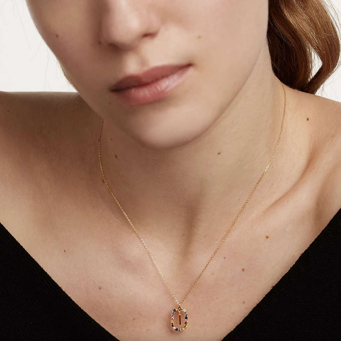 Collana PdPaola CO01-268-U Lettera I in argento 925 placcato oro 18 Kt-2b Gioielli