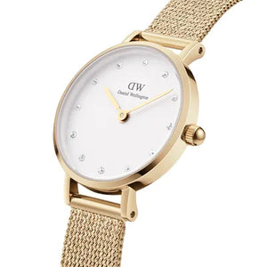 Orologio DW Petite Lumine Pressed Evergold DW00100604 donna 28 mm-2b Gioielli