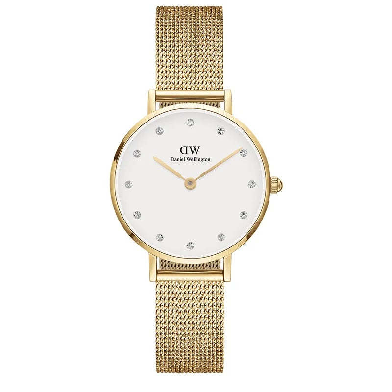 Orologio DW Petite Lumine Pressed Evergold DW00100604 donna 28 mm-2b Gioielli