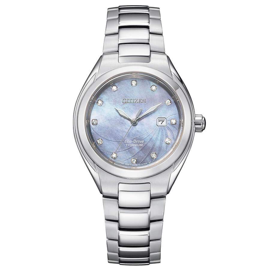 Orologio Citizen Lady EW2611-87N Super Titanio donna con diamanti-2b Gioielli