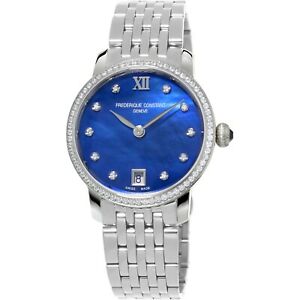 Orologio Frederique Constant Slimline FC-220MPND1S26B donna con diamanti-2b Gioielli