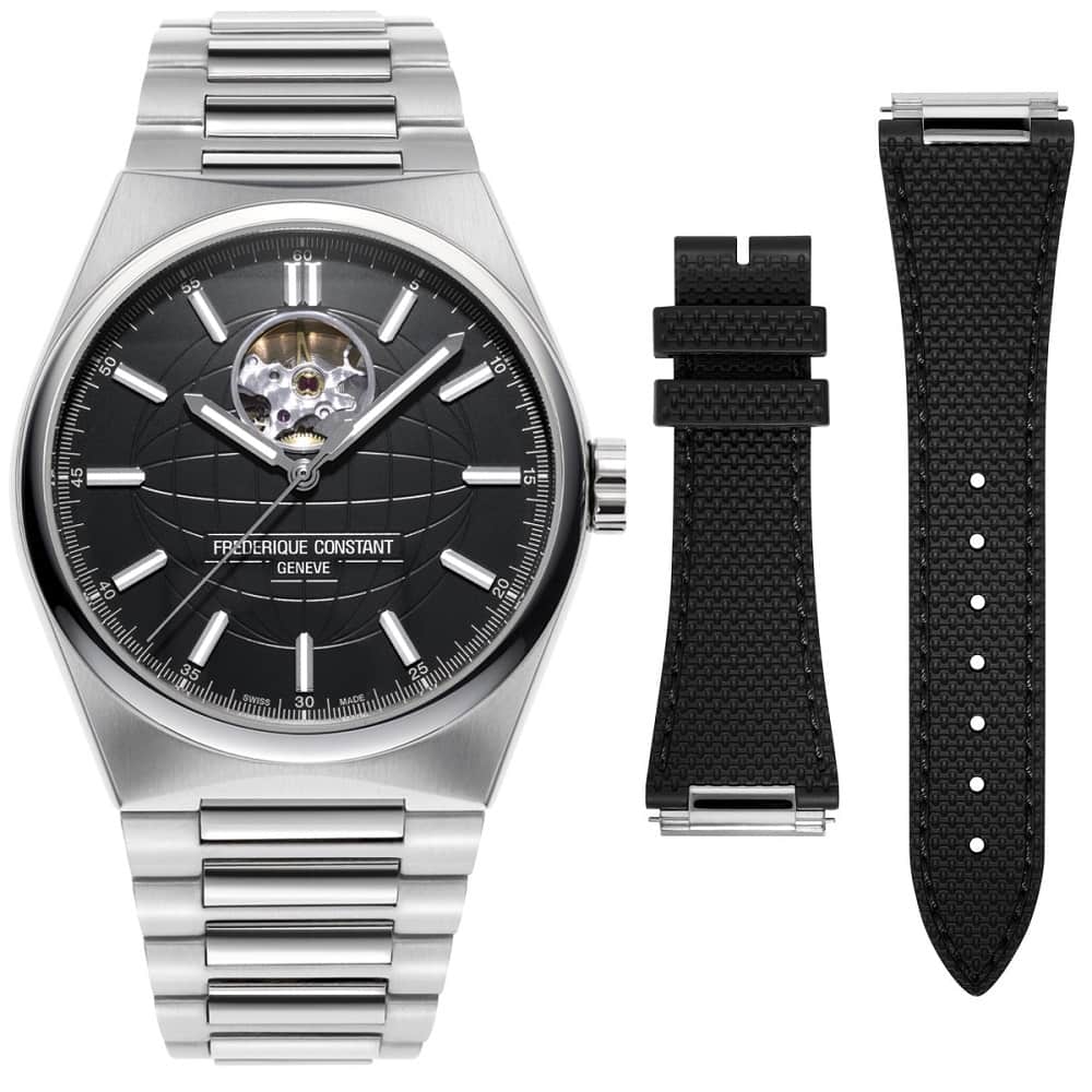 Orologio Frederique Constant Highlife Heart Beat FC-310B4NH6B automatico uomo 41 mm con doppio cinturino-2b Gioielli