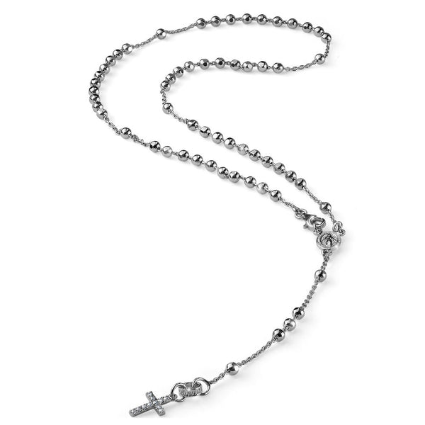 Collana Alessandro Magrino My Saint argento uomo G3808L rosario - 2b  Gioielli