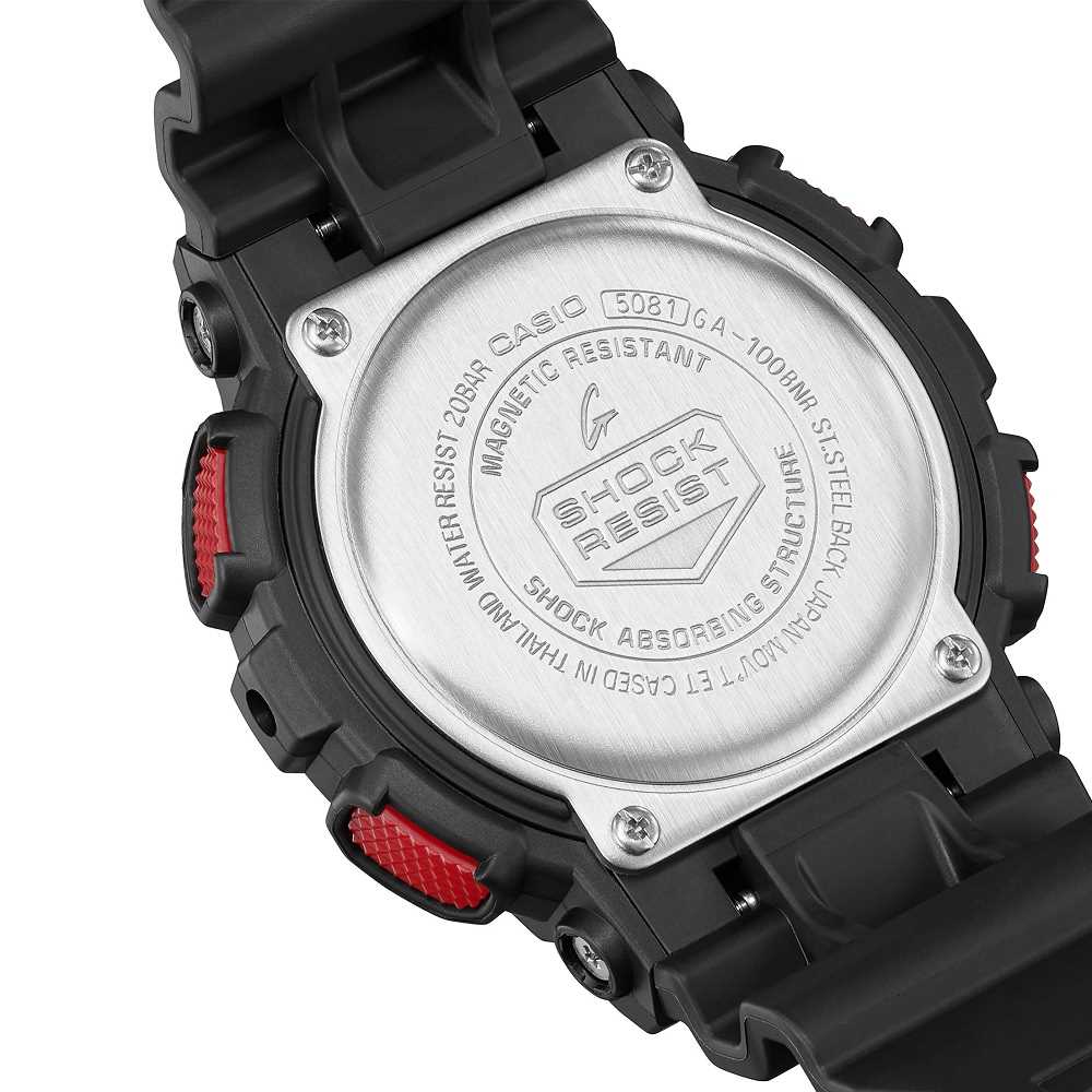 Orologio Casio G-Shock Ignite Red GA-100BNR-1AER uomo-2b Gioielli