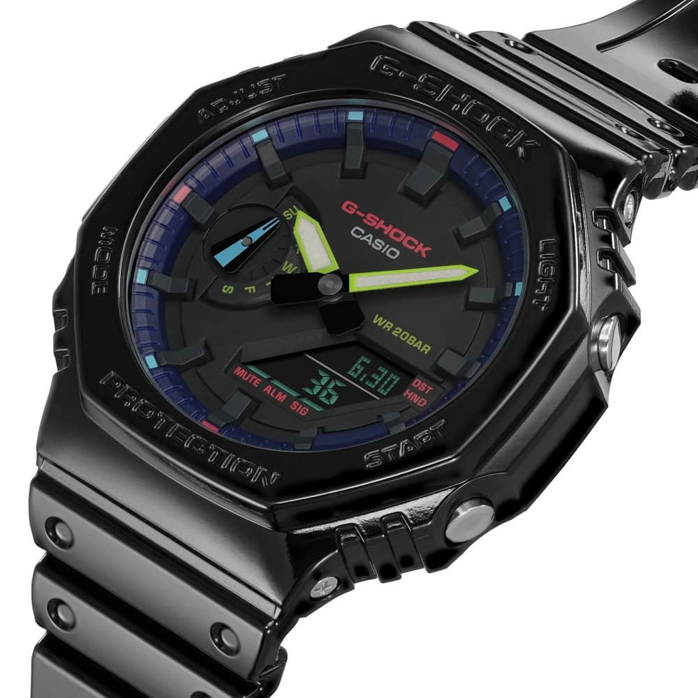 Orologio Casio G-Shock GA-2100RGB-1AER Virtual Rainbow uomo-2b Gioielli