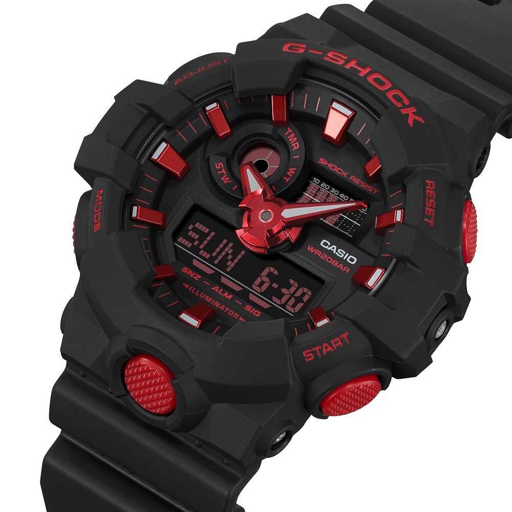 Orologio Casio G-Shock Ignite Red GA-700BNR-1AER uomo-2b Gioielli