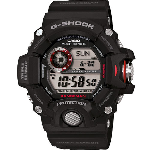 Orologio Casio G-Shock Rangeman GW-9400-1ER radiocontrollato solare nero 53mm-2b Gioielli