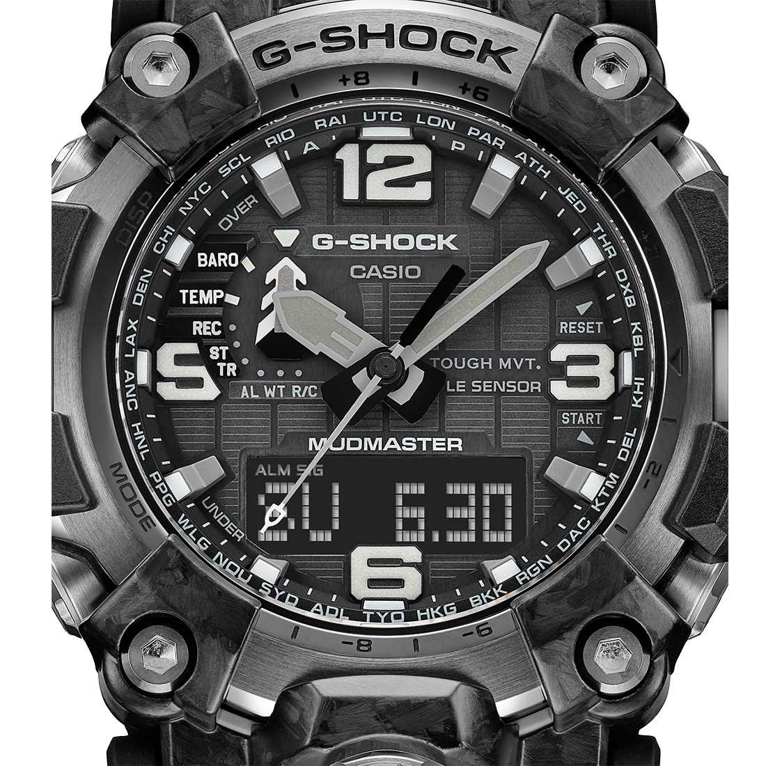 Orologio Casio G-Shock Mudmaster GWG-2000-1A1ER solare radiocontrollato uomo-2b Gioielli