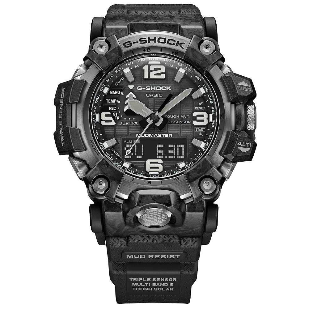 Orologio Casio G-Shock Mudmaster GWG-2000-1A1ER solare radiocontrollato uomo-2b Gioielli