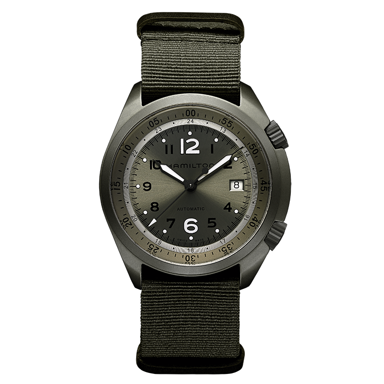 Orologio Hamilton Khaki Pilot Pioneer Aluminium H80405865 uomo 41 mm-2b Gioielli