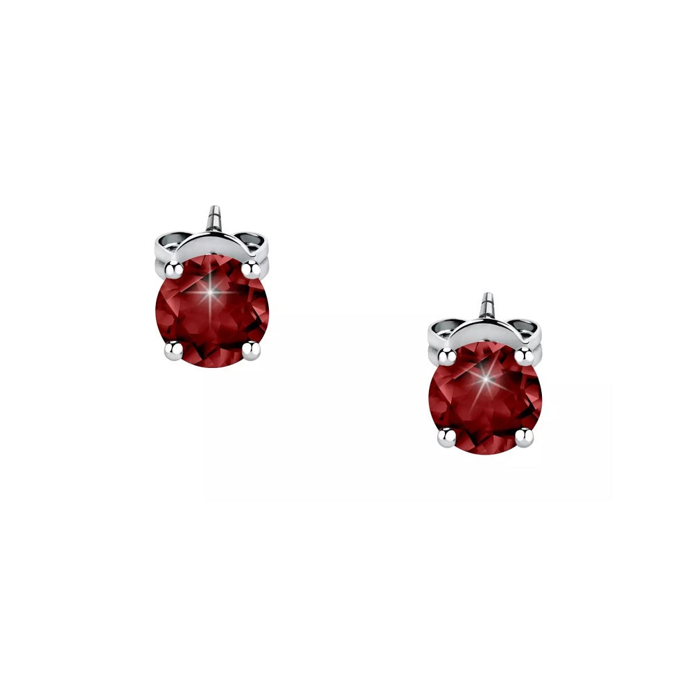 Orecchini Live Diamond oro bianco 18Kt con rubini Ct 2,00-2b Gioielli